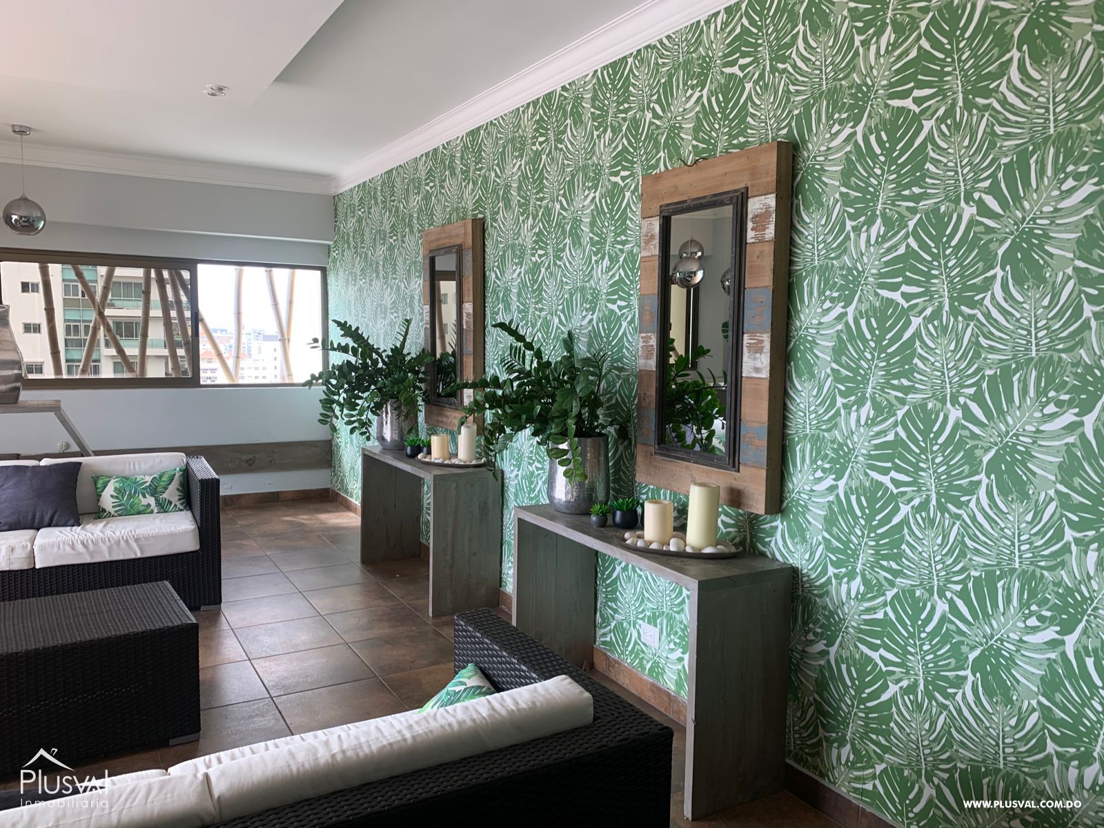 Apartamento amueblado de 1 habitación en Piantini, alquiler 194976