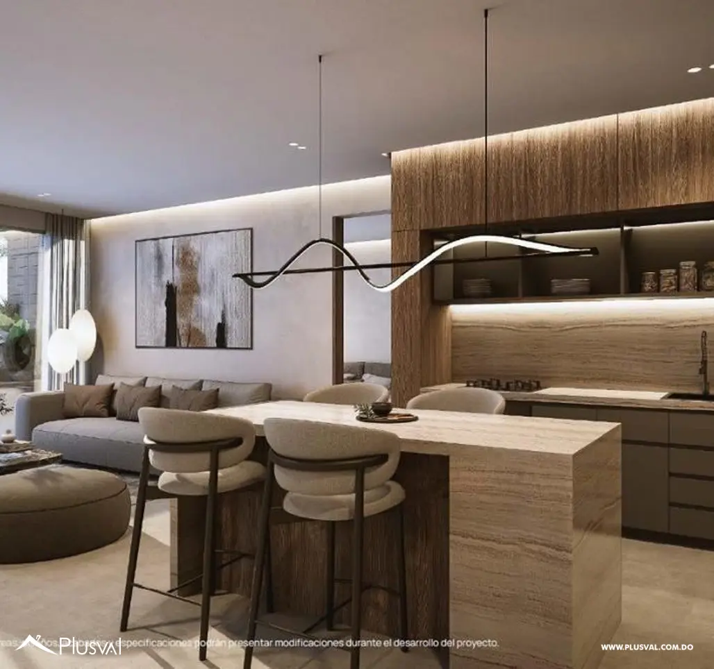 Elegante Apartamento de 2H + Servicio en Cap Cana con Vista al Lago. Moari by Hermida 531509
